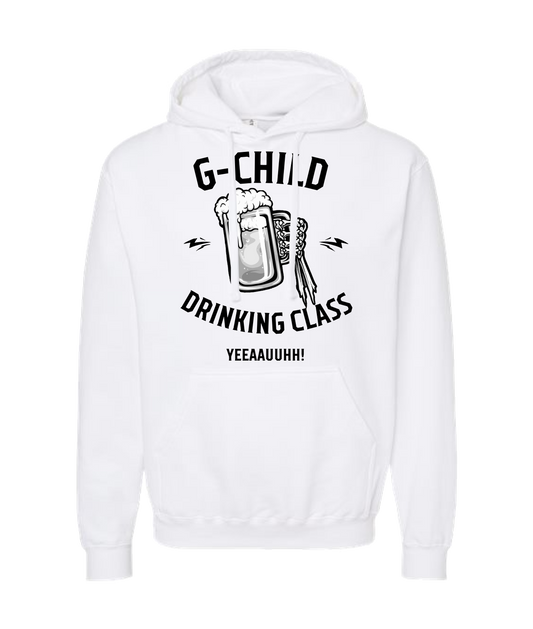 V-GCHTOP - DRINKING CLASS - White Hoodie