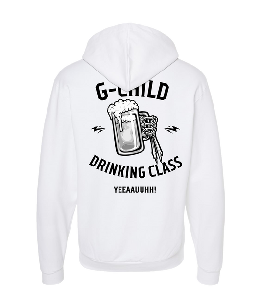 G-Child - DRINKING CLASS - White Zip Up Hoodie