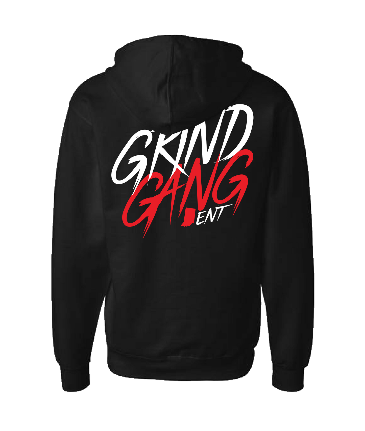 GRIND GANG ENT. LLC - INDIANA GRIND 1 - Black Zip Up Hoodie