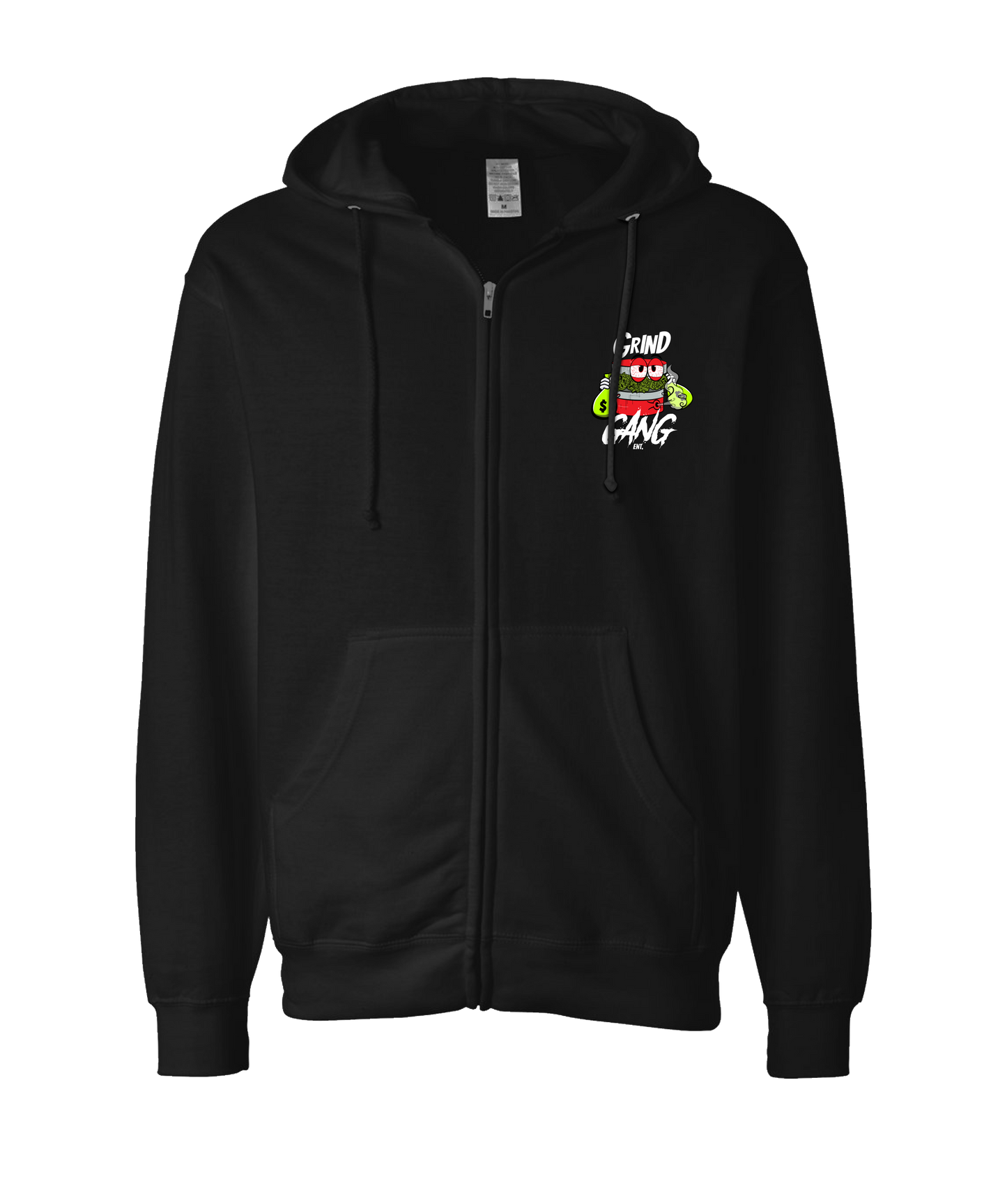 V-GGETOP - DESIGN 2 - Black Zip Up Hoodie