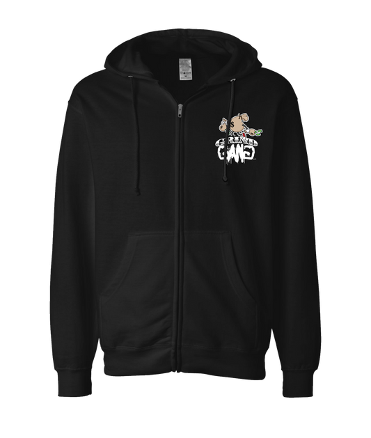 V-GGETOP - DESIGN 3 - Black Zip Up Hoodie