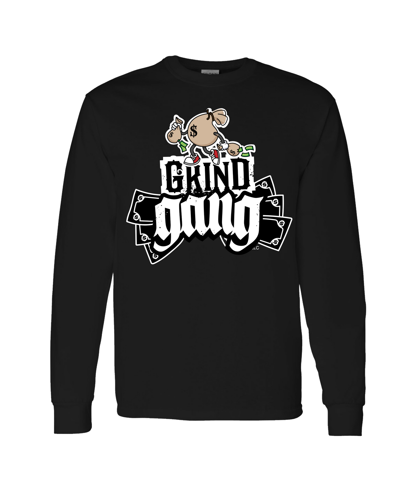 V-GGETOP - DESIGN 4 - Black Long Sleeve T