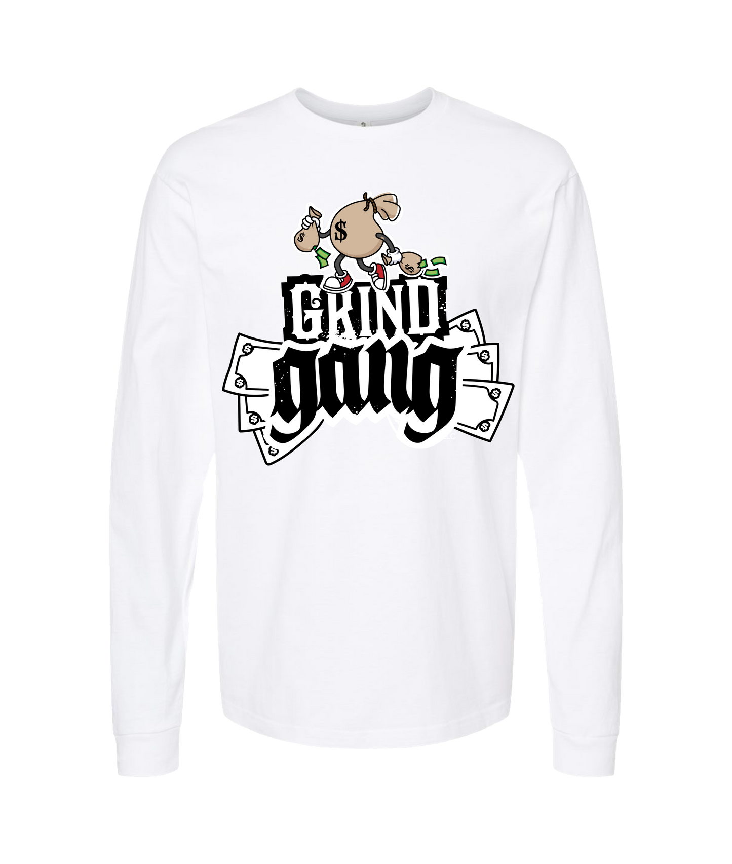V-GGETOP - DESIGN 4 - White Long Sleeve T