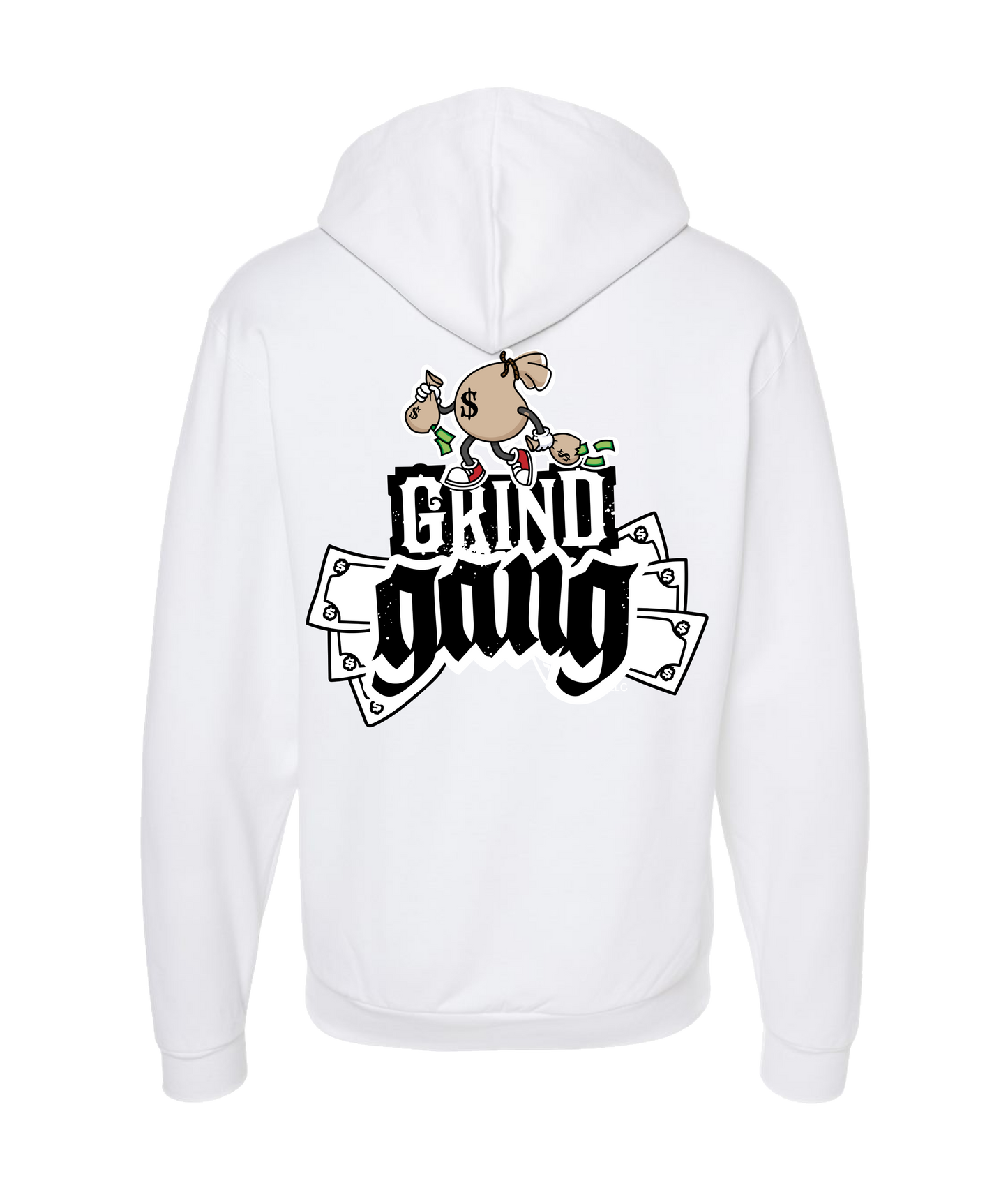 V-GGETOP - DESIGN 4 - White Zip Up Hoodie