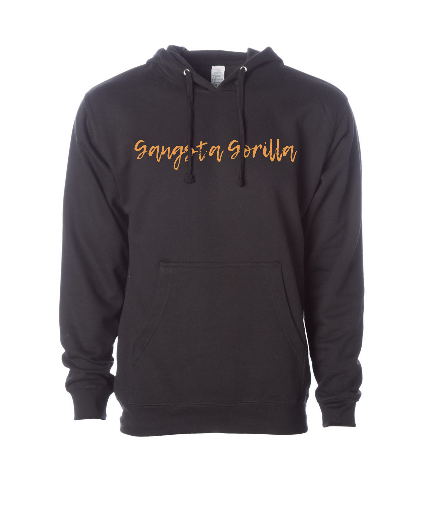 Gangsta Gorilla Extracts and Apparel - LOVE NOT HATE - Black Hoodie