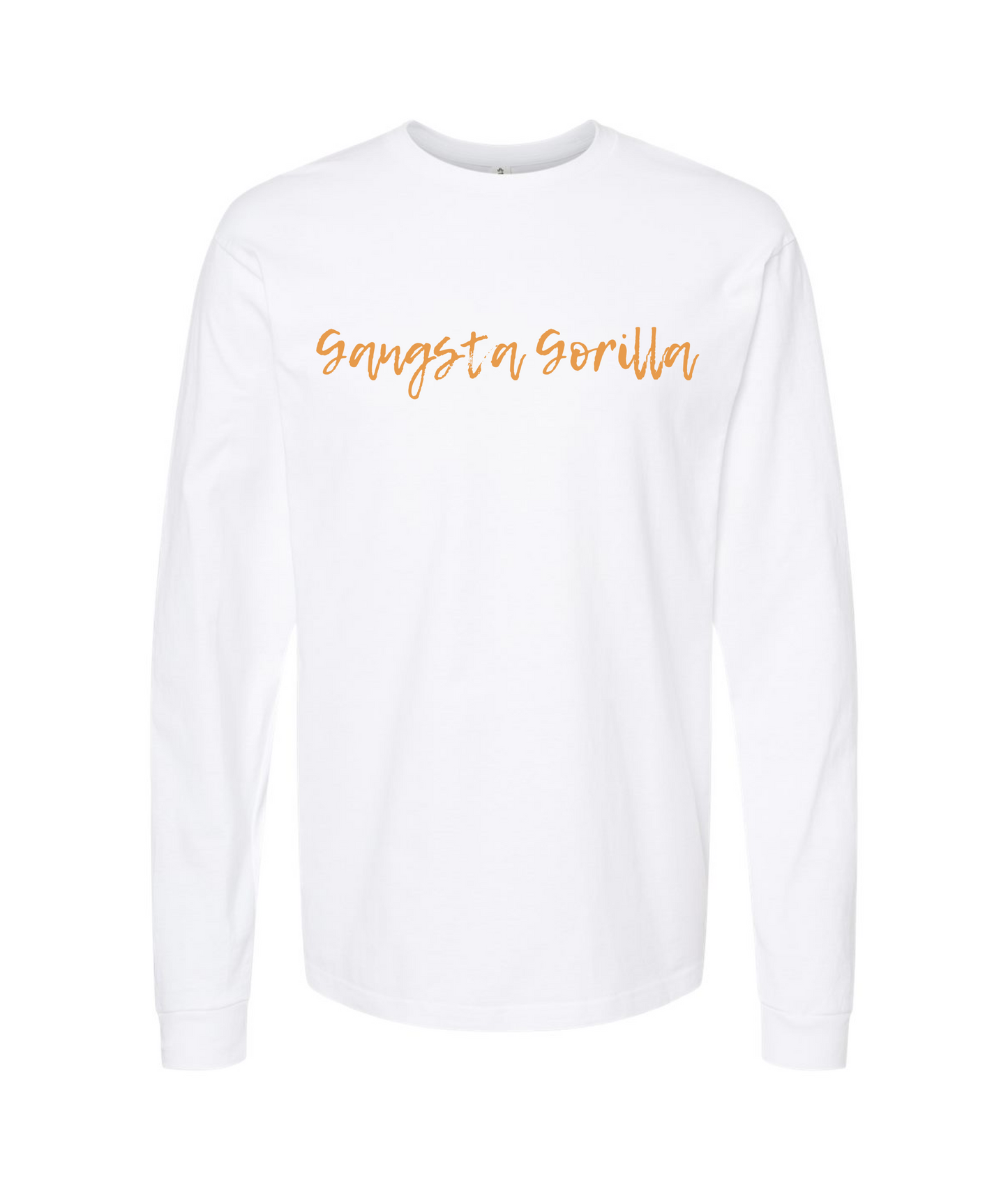 Gangsta Gorilla Extracts and Apparel - LOVE NOT HATE - White Long Sleeve T