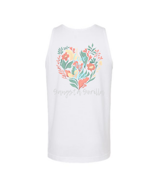 V-GGEATOP - LOVE NOT HATE - White Tank Top
