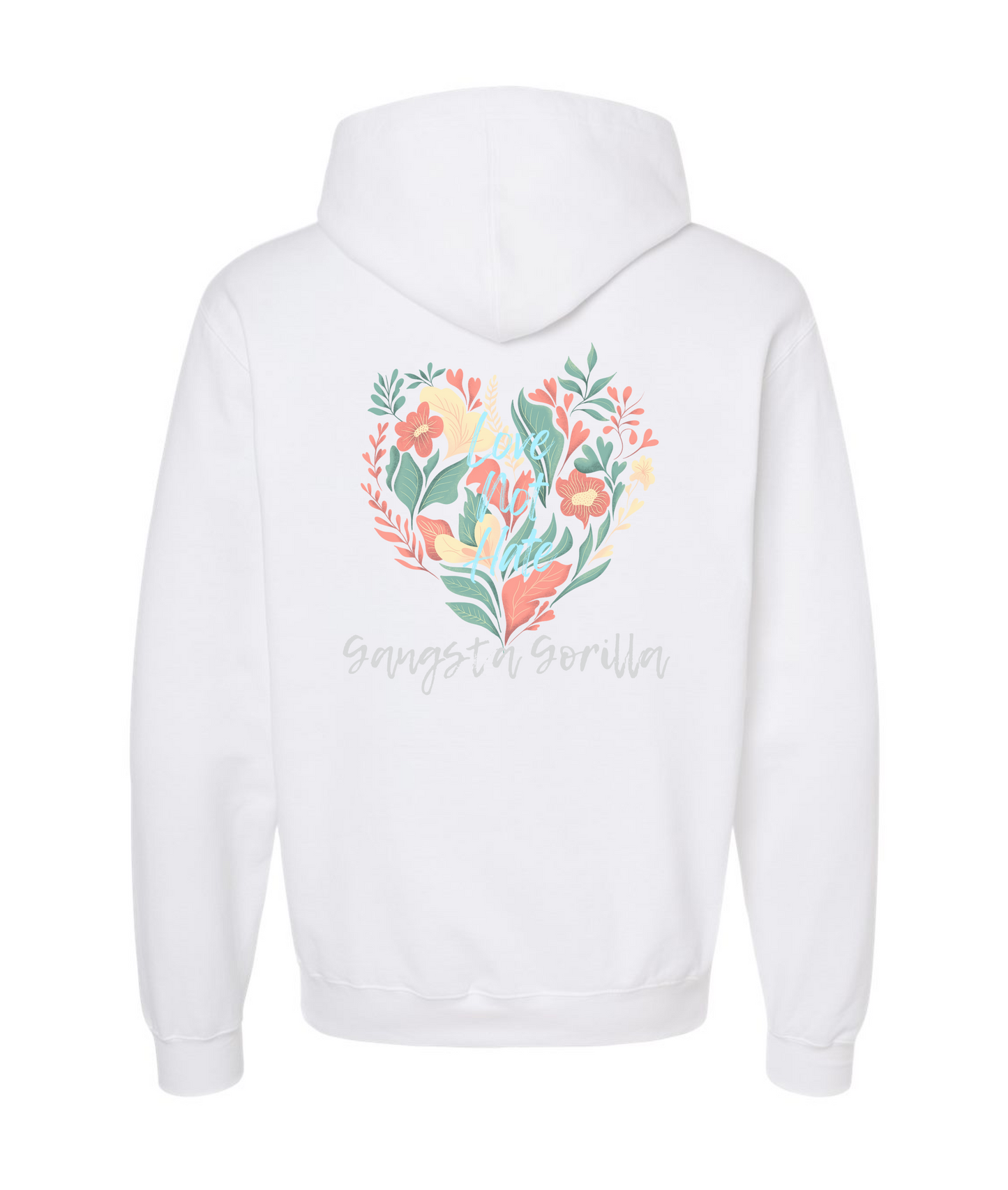 V-GGEATOP - LOVE NOT HATE - White Hoodie