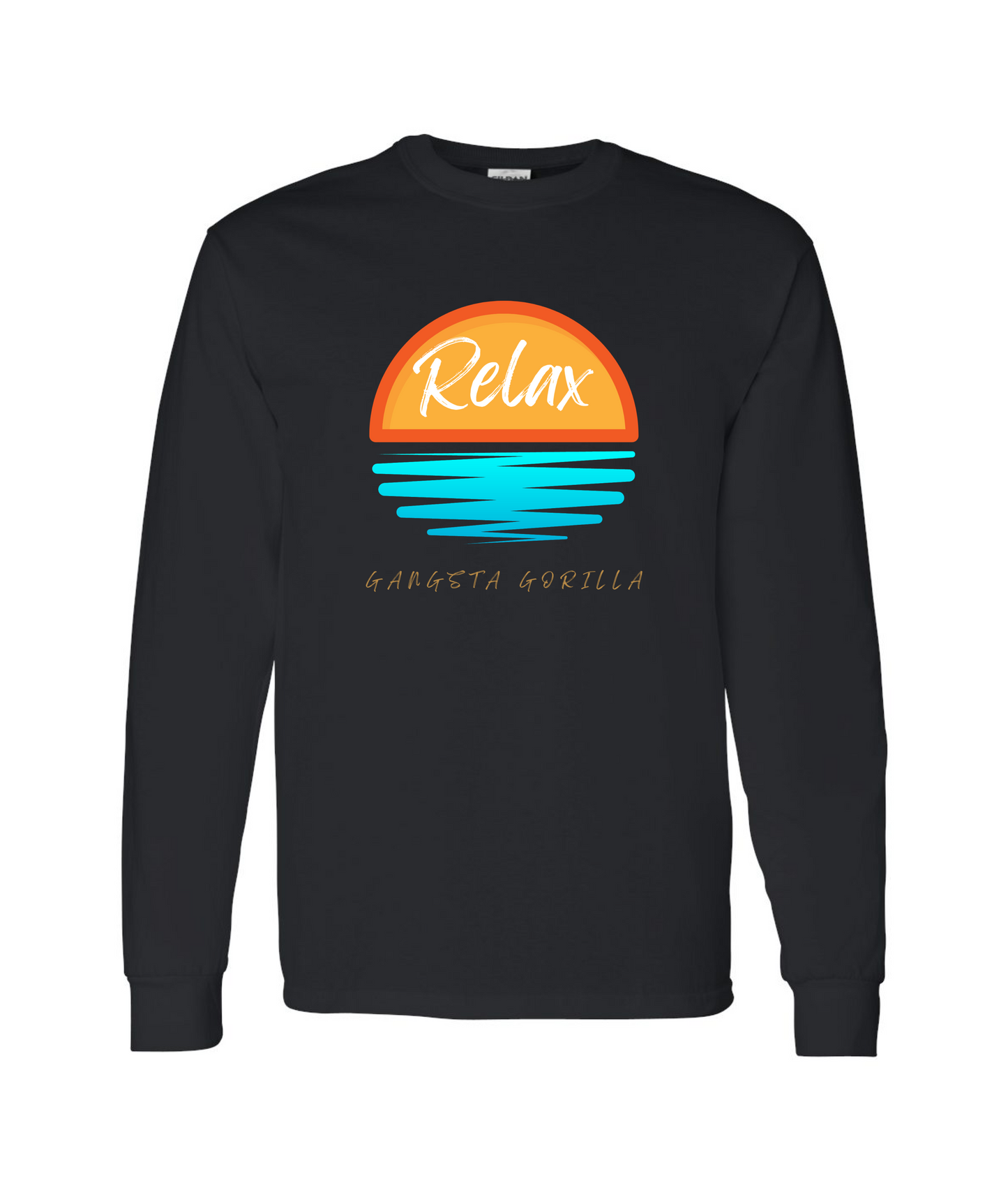 V-GGEATOP - RELAX - Black Long Sleeve T