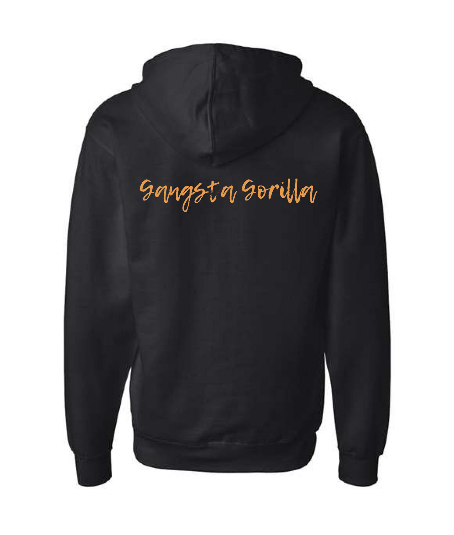 Gangsta Gorilla Extracts and Apparel - RELAX - Black Zip Up Hoodie