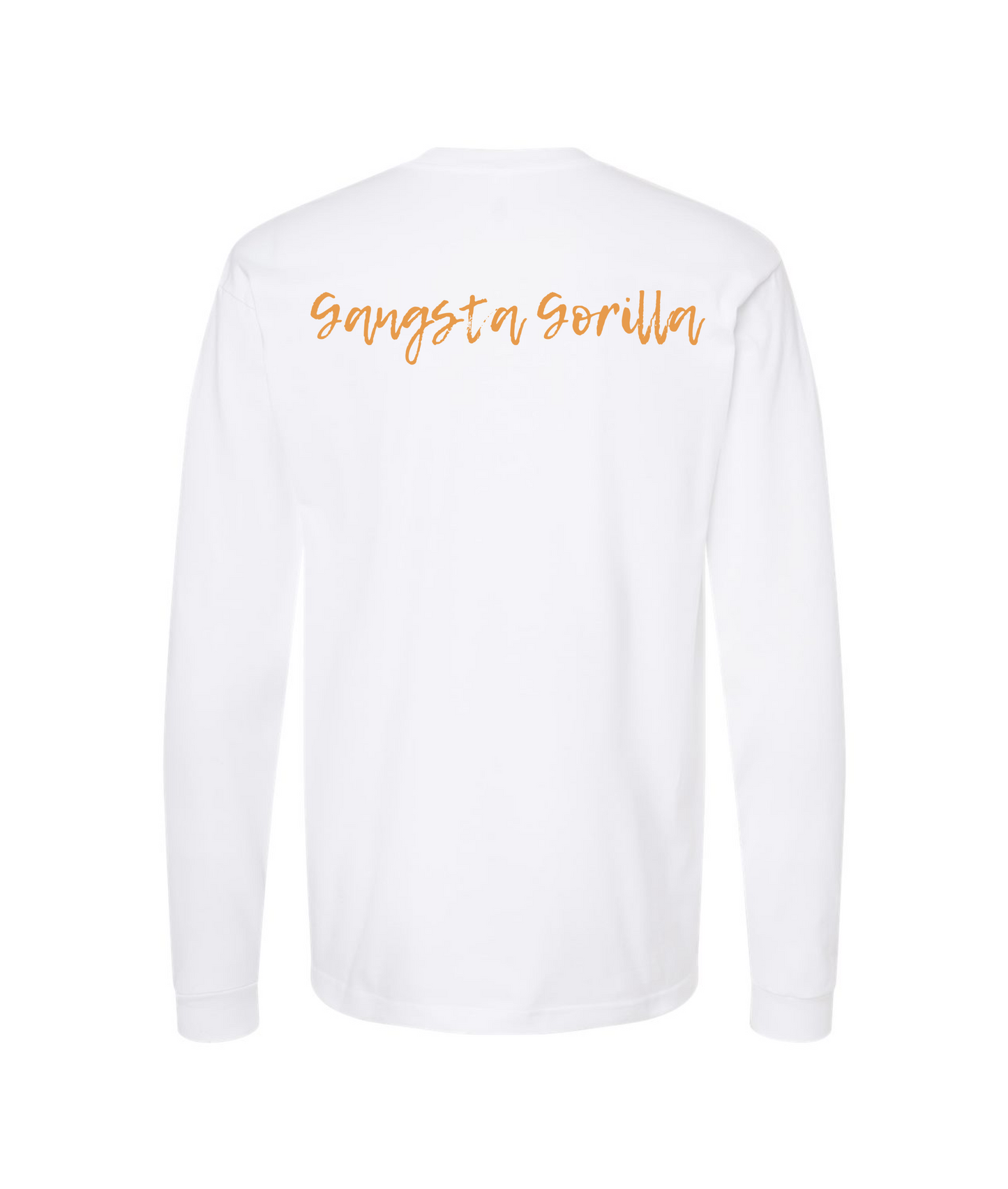 Gangsta Gorilla Extracts and Apparel - RELAX - White Long Sleeve T