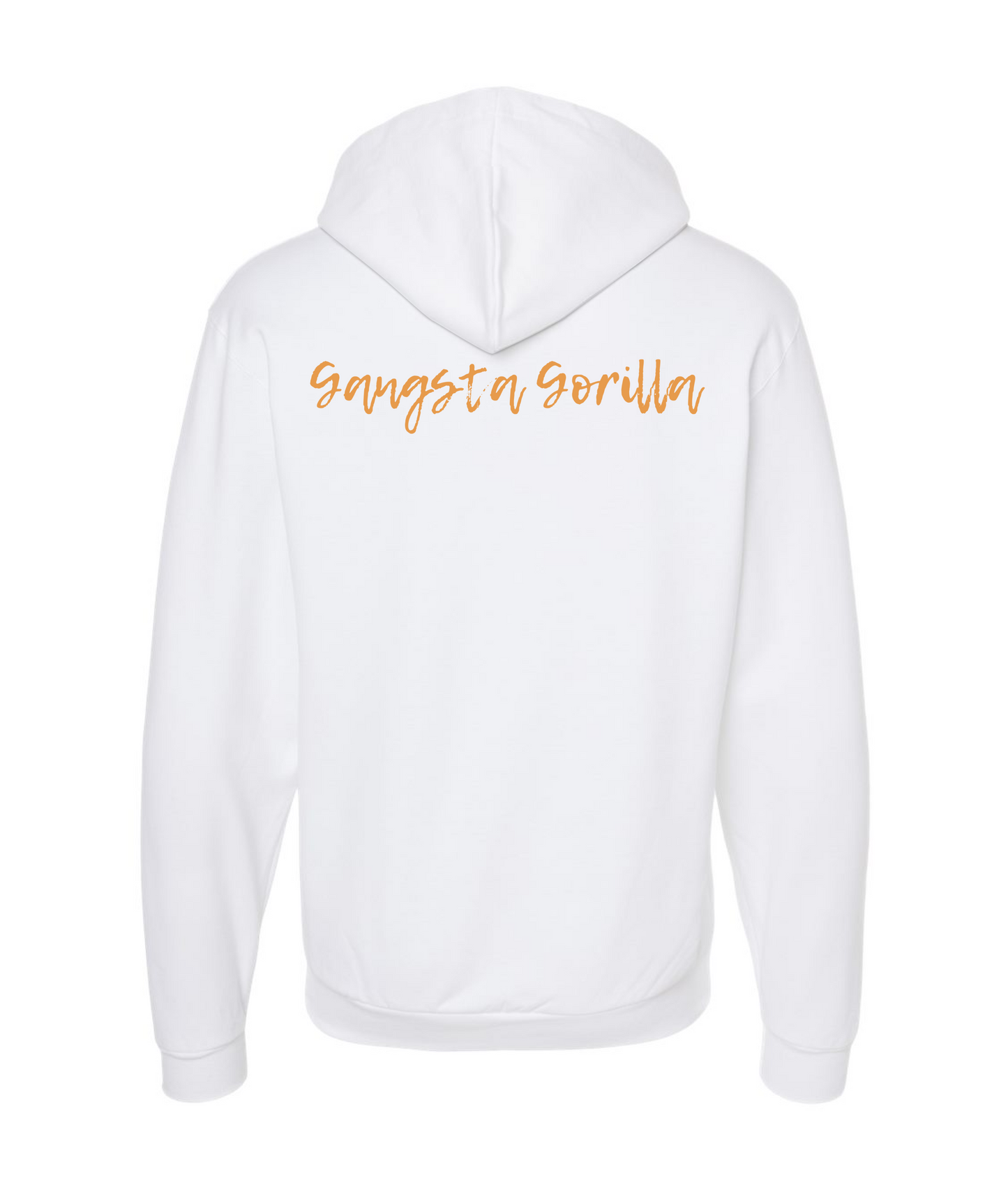 Gangsta Gorilla Extracts and Apparel - RELAX - White Zip Up Hoodie