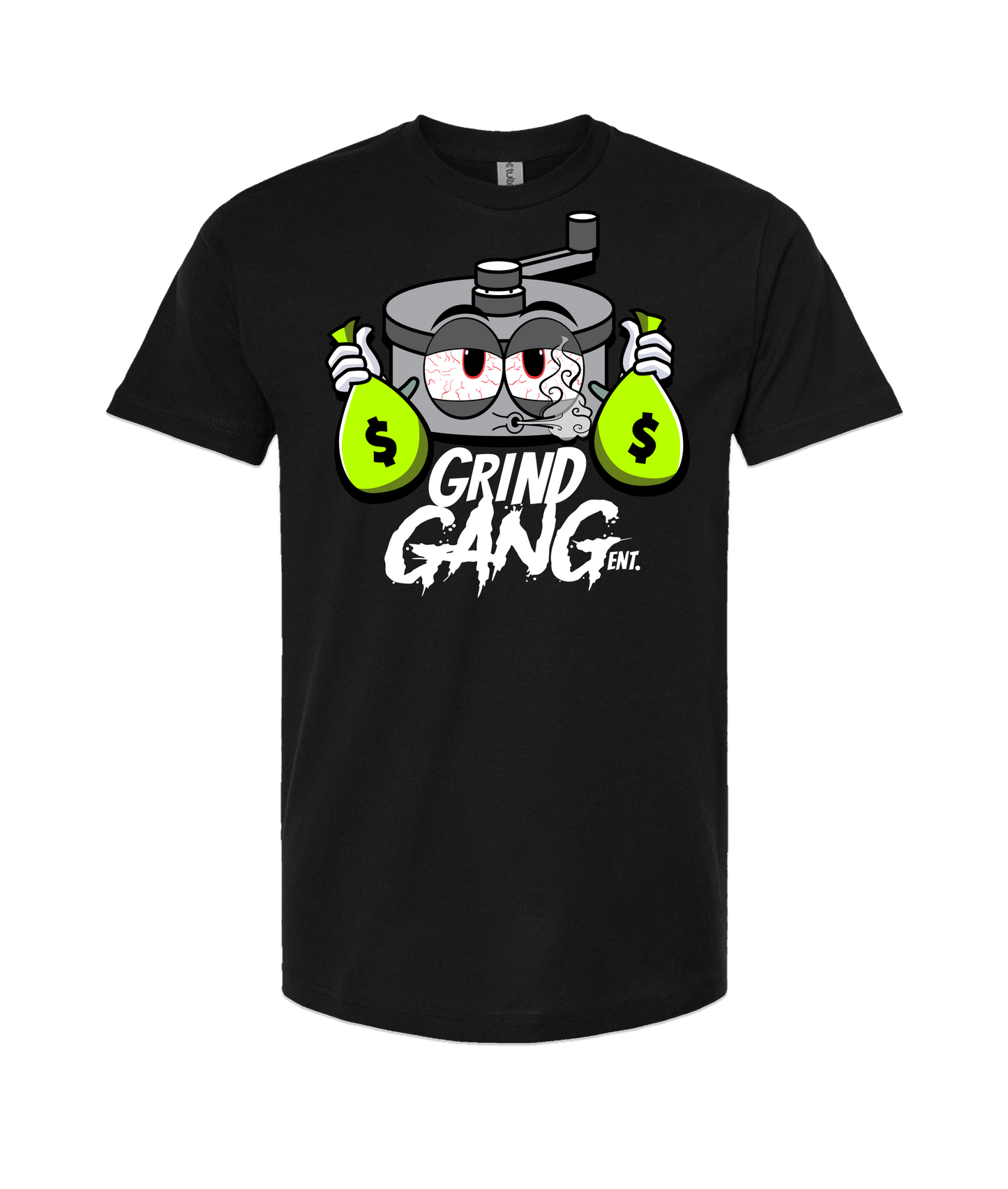 GRIND GANG ENT. LLC - SILVER GRINDER - Black T-Shirt