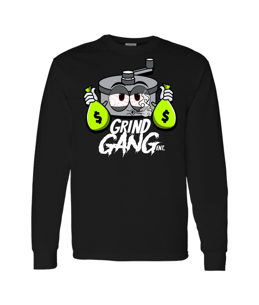 GRIND GANG ENT. LLC - SILVER GRINDER - Black Long Sleeve T
