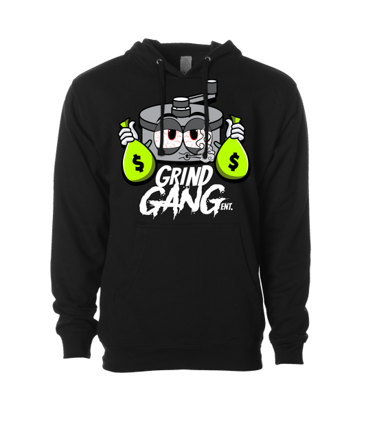 GRIND GANG ENT. LLC - SILVER GRINDER - Black Hoodie