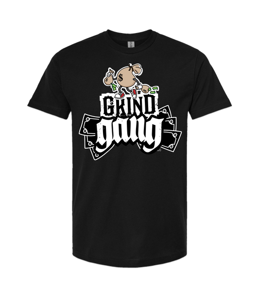 GRIND GANG ENT. LLC - MONEY BAG LOGO 2 - Black T-Shirt
