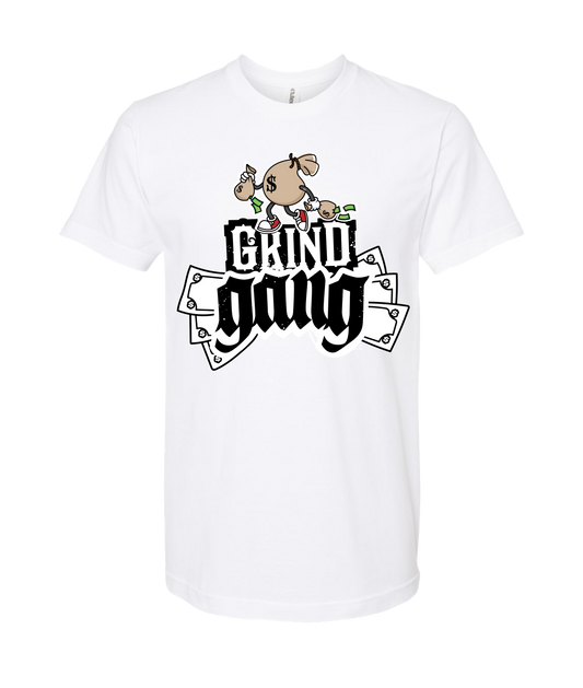 GRIND GANG ENT. LLC - MONEY BAG LOGO 2 - White T-Shirt