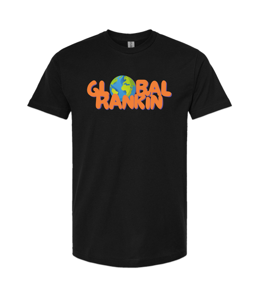 Global Rankin - Orange Logo - Black T-Shirt