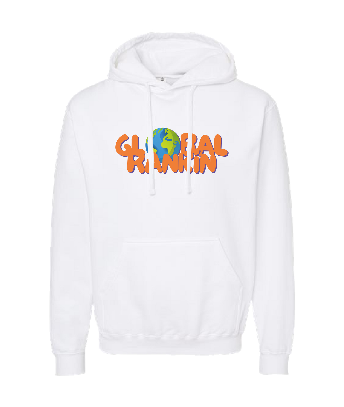 Global Rankin - Orange Logo - White Hoodie