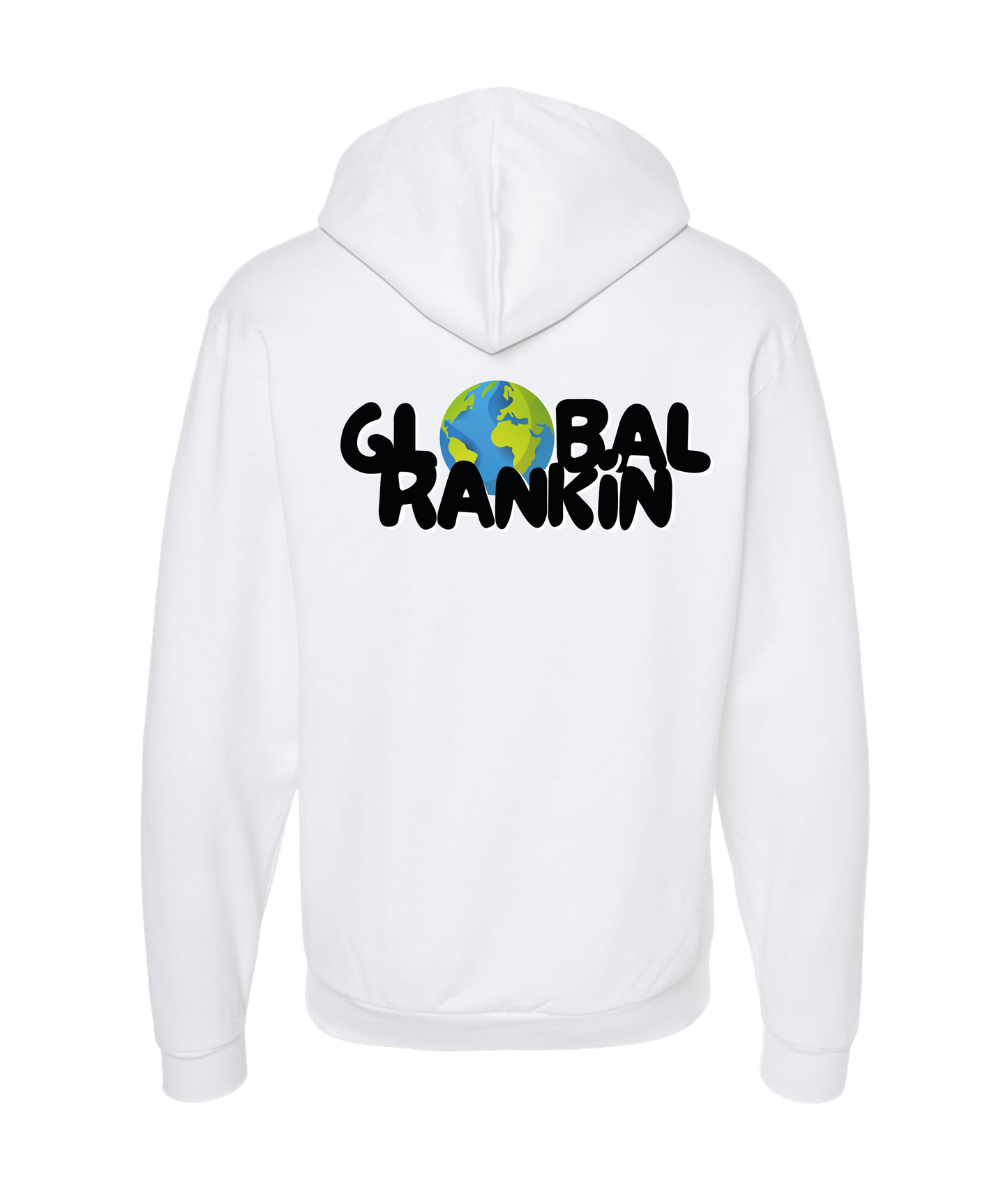 Global Rankin - Logo - White Zip Up Hoodie