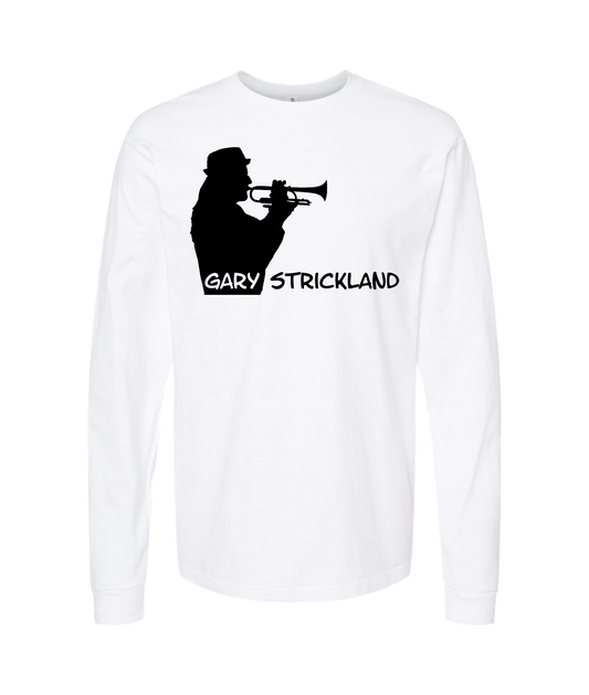 garystricklandmusic - Logo - White Long Sleeve T