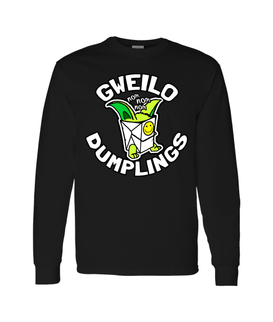 V-GWETOP - NOM NOM - Black Long Sleeve T