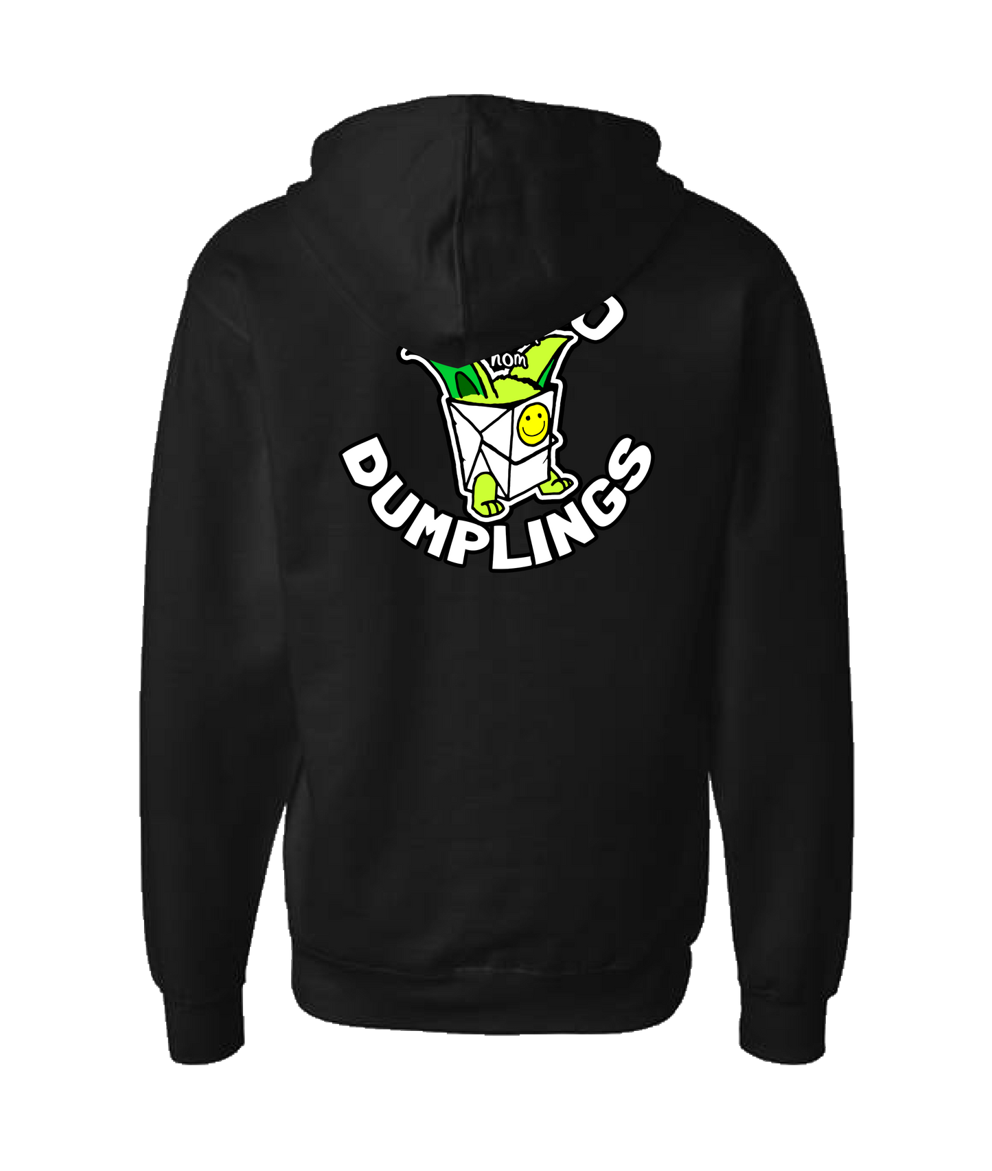 V-GWETOP - NOM NOM - Black Zip Up Hoodie