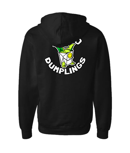 V-GWETOP - NOM NOM - Black Zip Up Hoodie