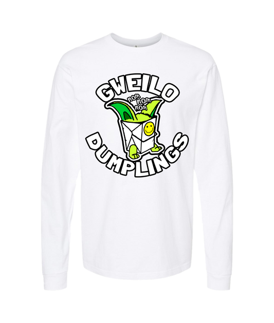 V-GWETOP - NOM NOM - White Long Sleeve T