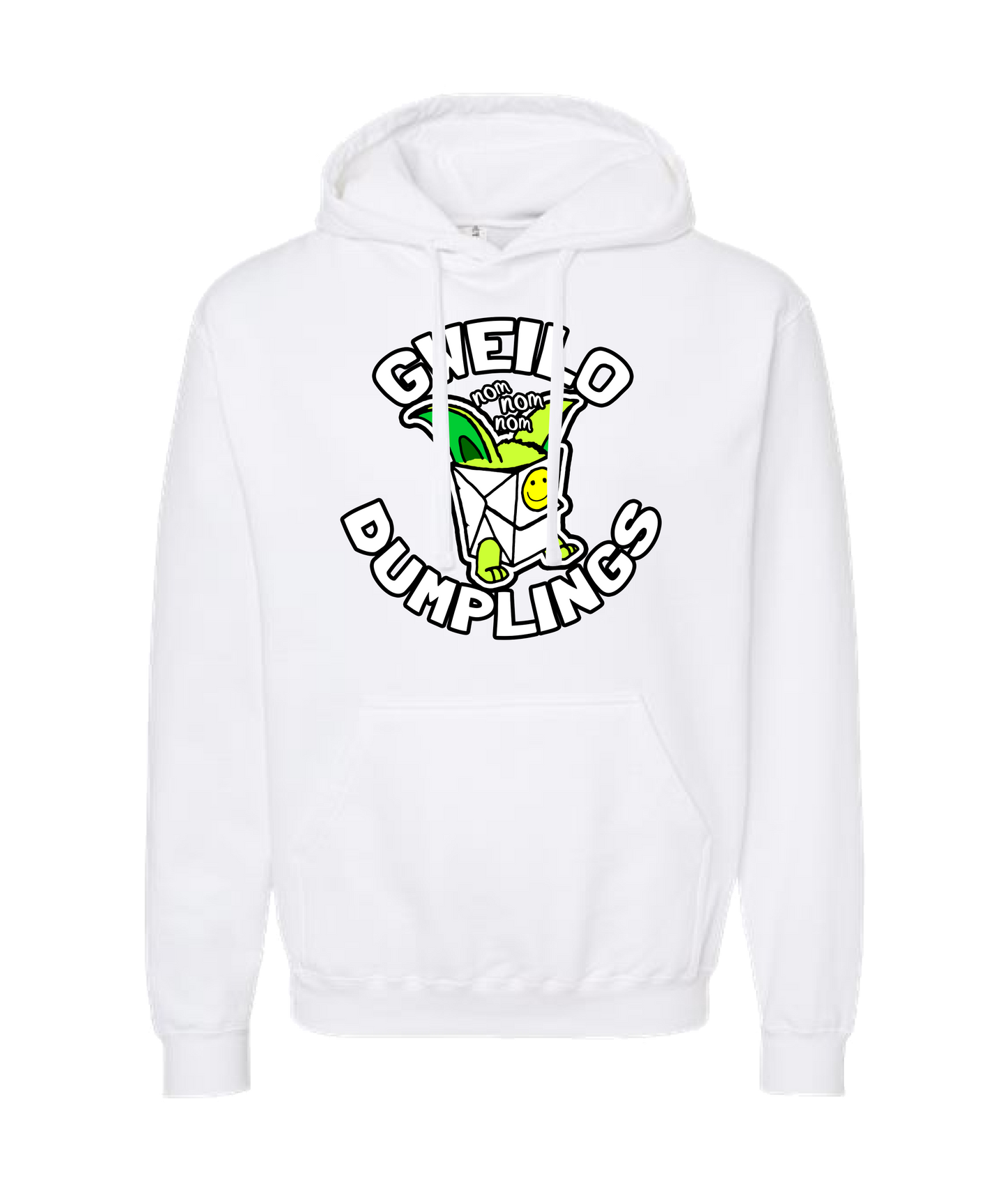 Gweilo Dumplings - NOM NOM - White Hoodie