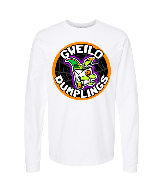 V-GWETOP - SPOOKY DUMPLINGS - White Long Sleeve T