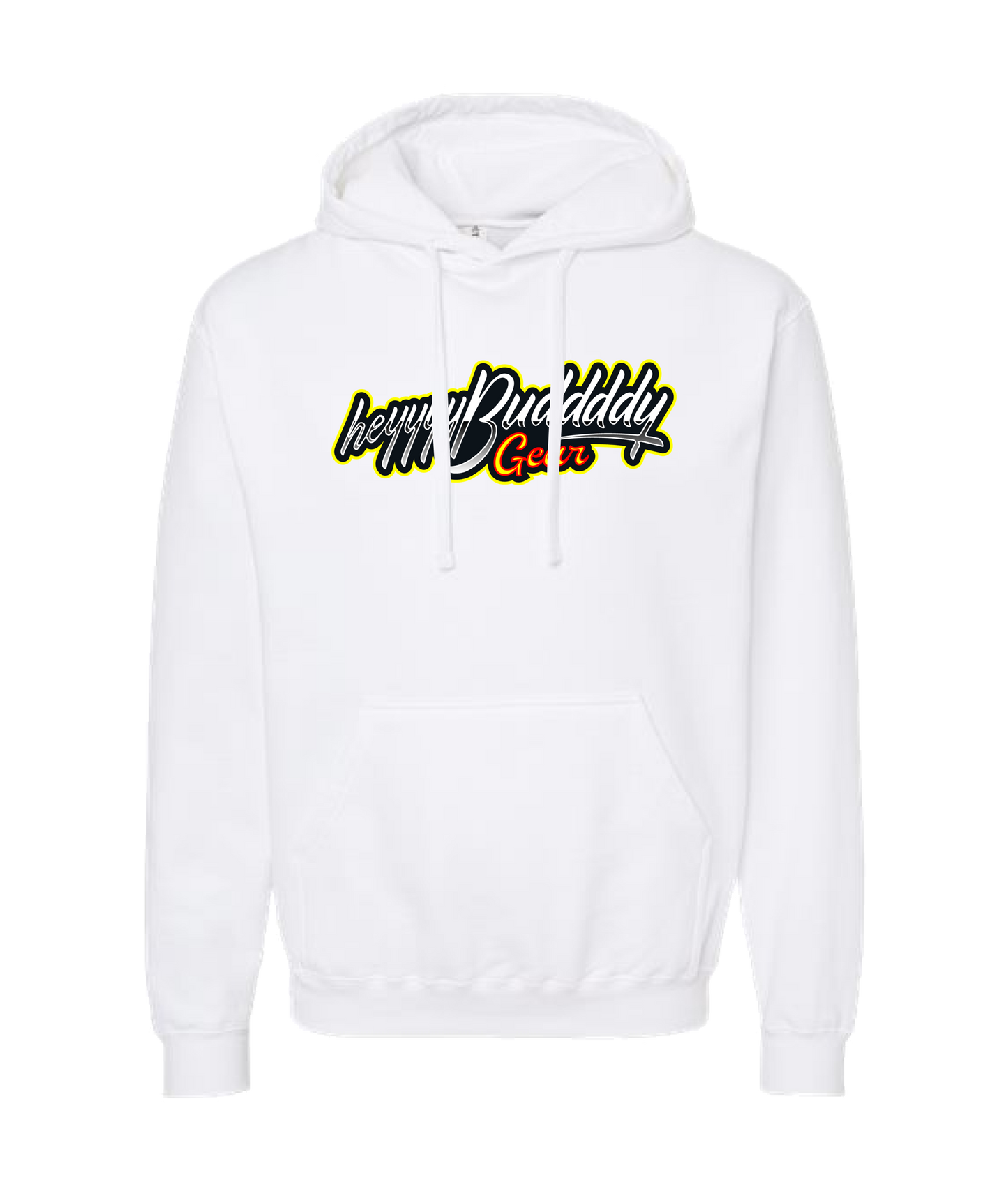 Heyyyy Buddddy Gear - Logo - White Hoodie