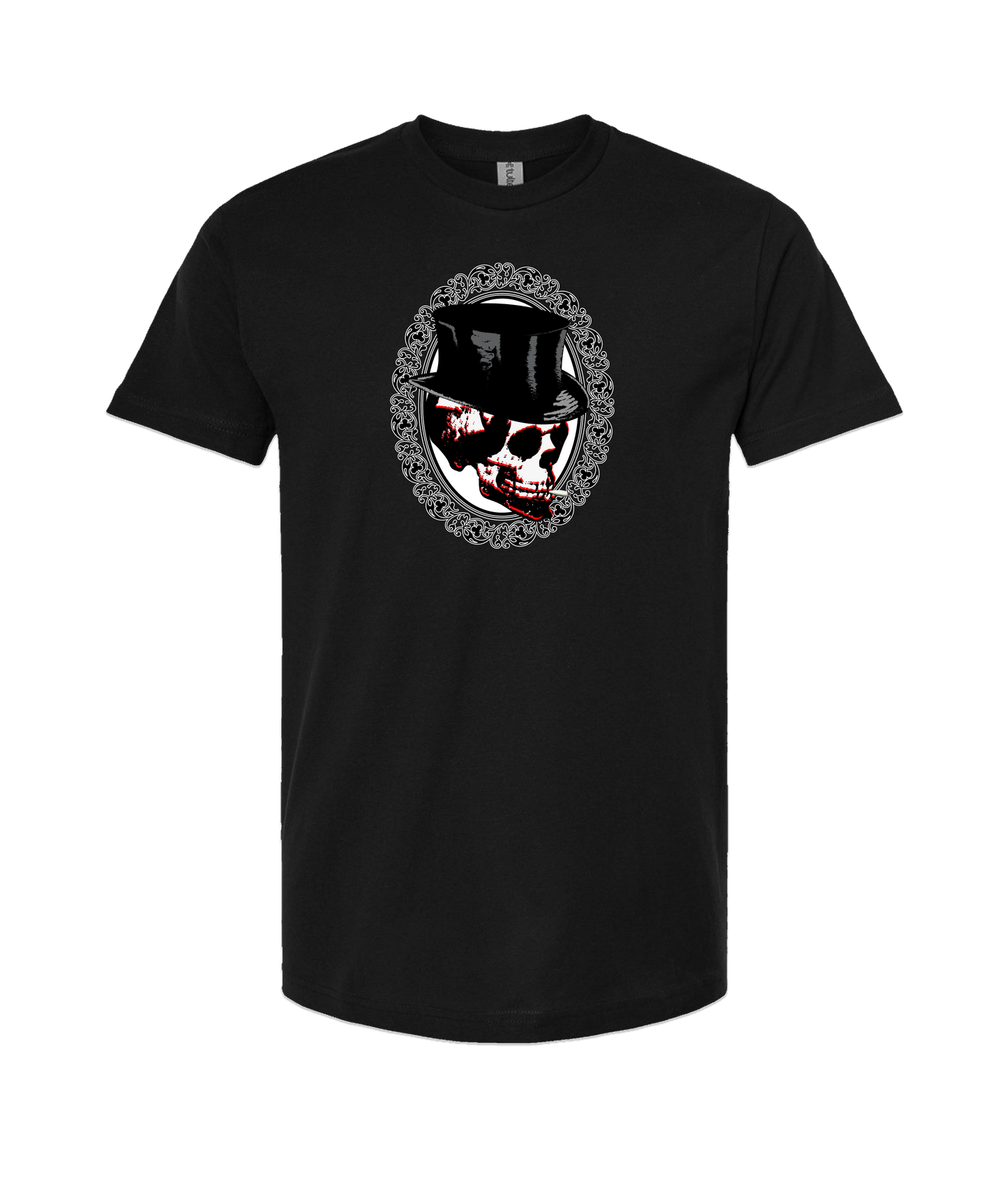 Happy Bones Jones - Smoking Skull 2 - Black T-Shirt