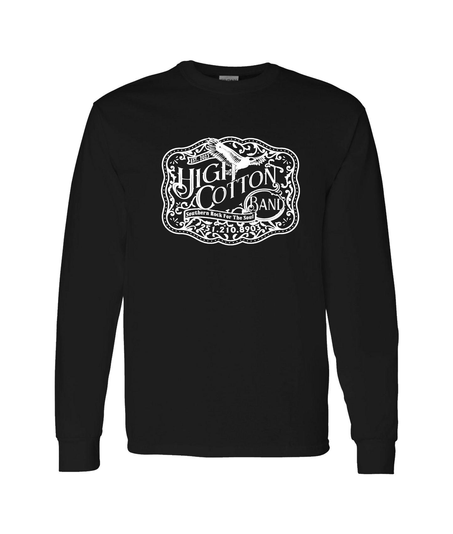 High Cotton - HC Logo LT - Black Long Sleeve T