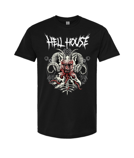 V-HELLTOP - WOLFHORN - Black T-Shirt