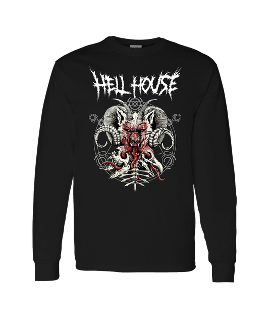V-HELLTOP - WOLFHORN - Black Long Sleeve T