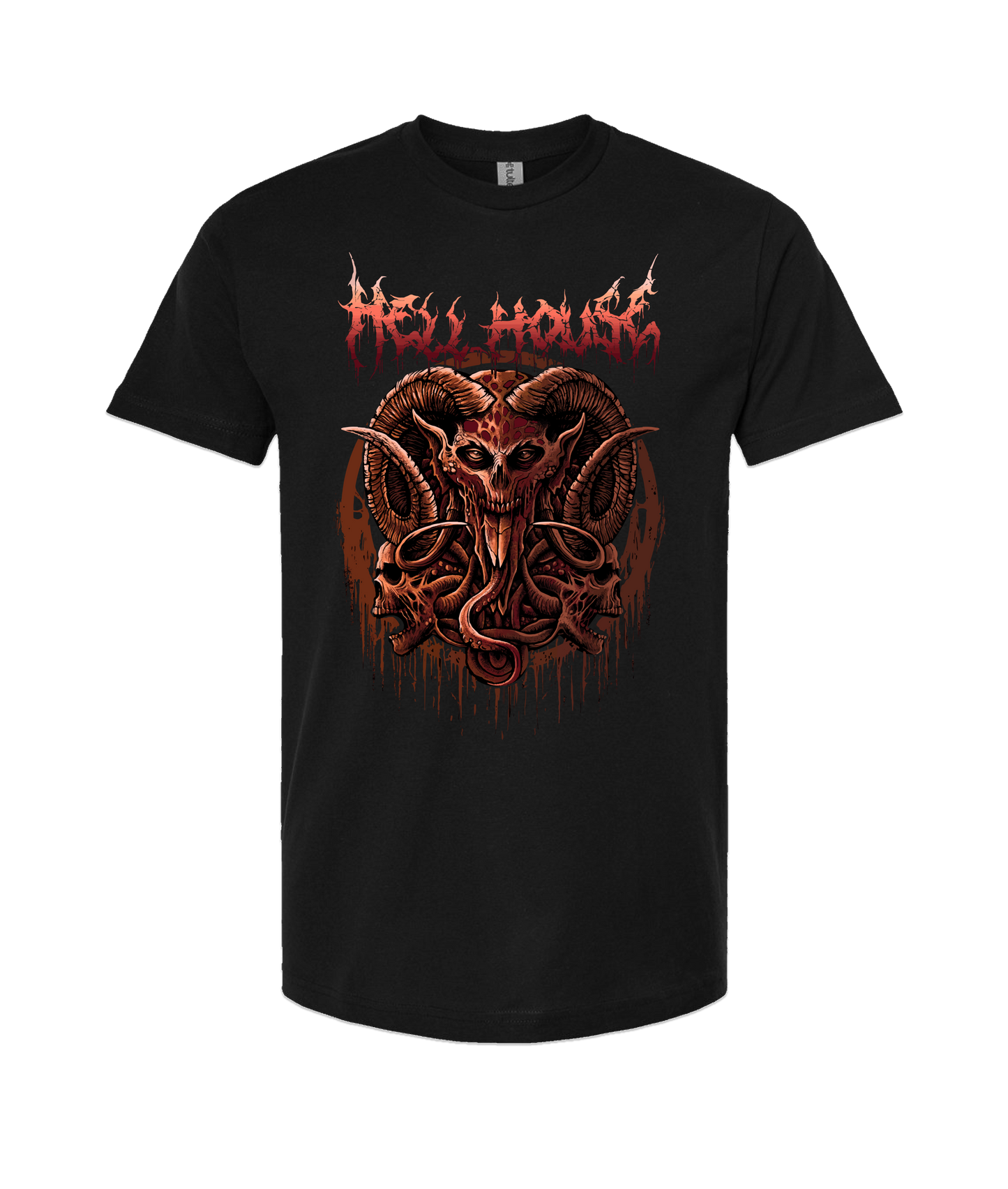 V-HELLTOP - LORDSKVLL - Black T-Shirt