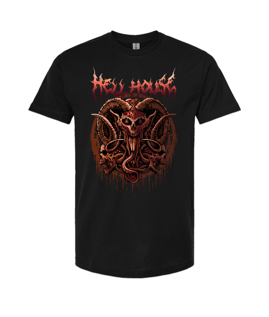 V-HELLTOP - LORDSKVLL - Black T-Shirt