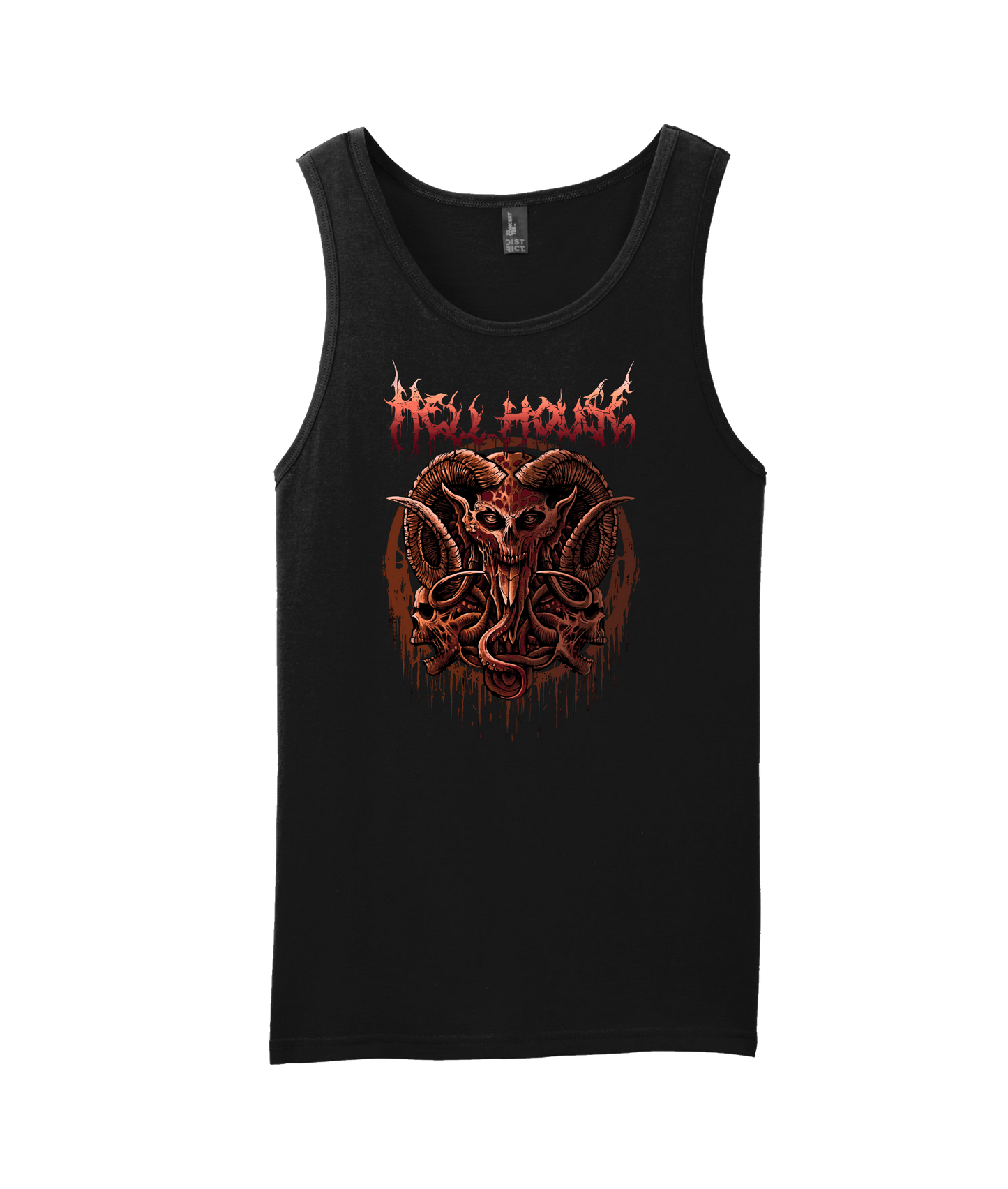 Hellhouse crypt - LORDSKVLL - Black Tank Top