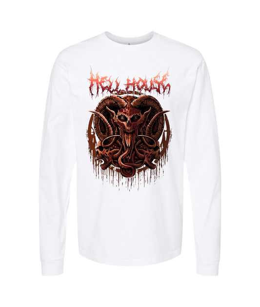 V-HELLTOP - LORDSKVLL - White Long Sleeve T