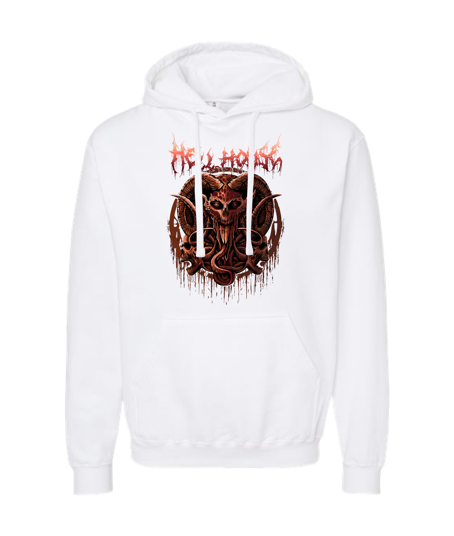 V-HELLTOP - LORDSKVLL - White Hoodie