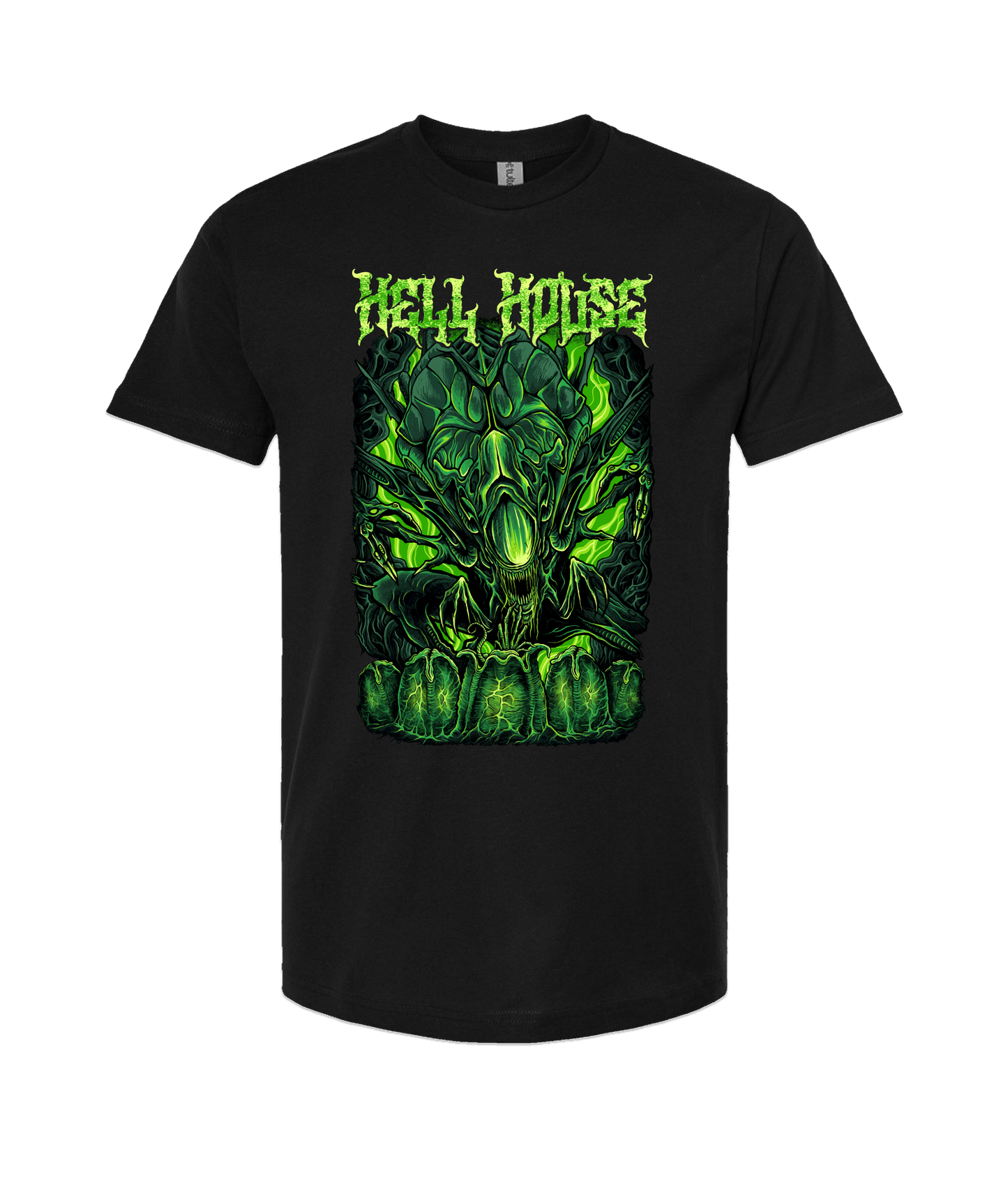 V-HELLTOP - ALIEN - Black T-Shirt