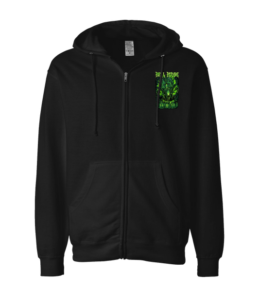 V-HELLTOP - ALIEN - Black Zip Up Hoodie