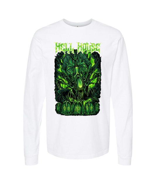 V-HELLTOP - ALIEN - White Long Sleeve T