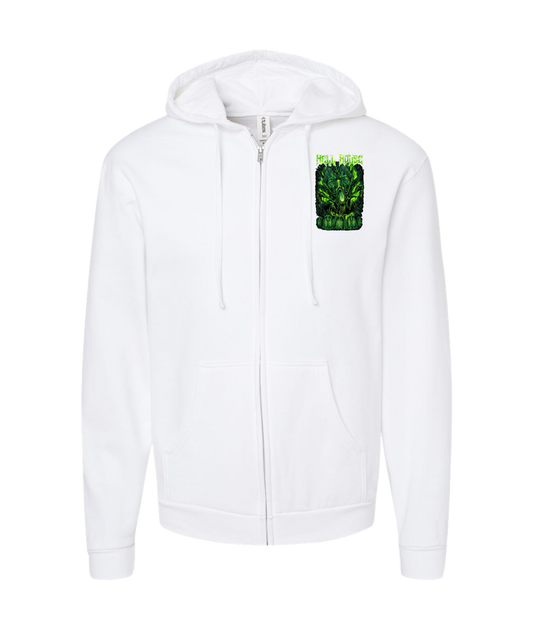 V-HELLTOP - ALIEN - White Zip Up Hoodie