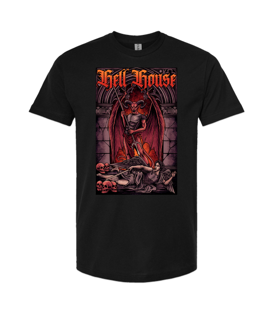Hellhouse crypt - Devil VS Michael  - Black T-Shirt