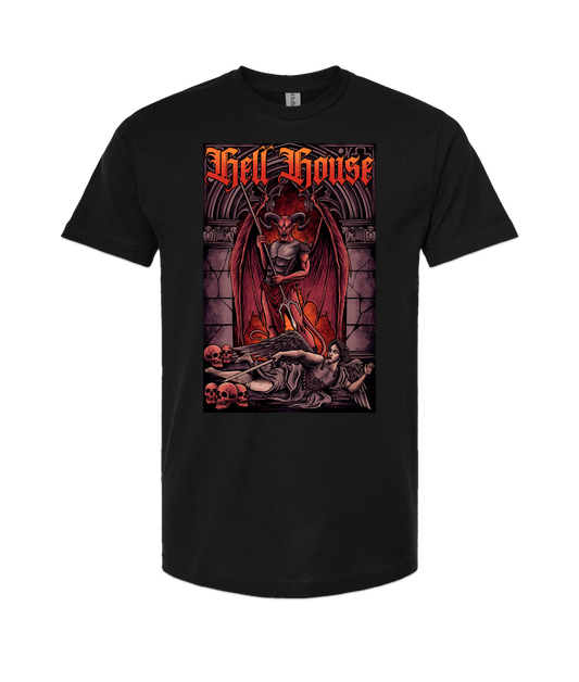 V-HELLTOP - Devil VS Michael  - Black T-Shirt