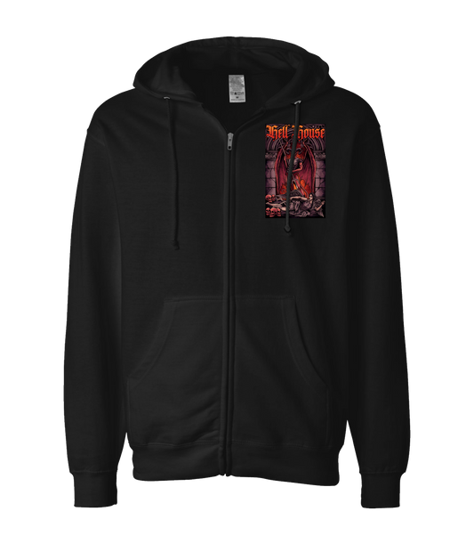 V-HELLTOP - Devil VS Michael  - Black Zip Up Hoodie