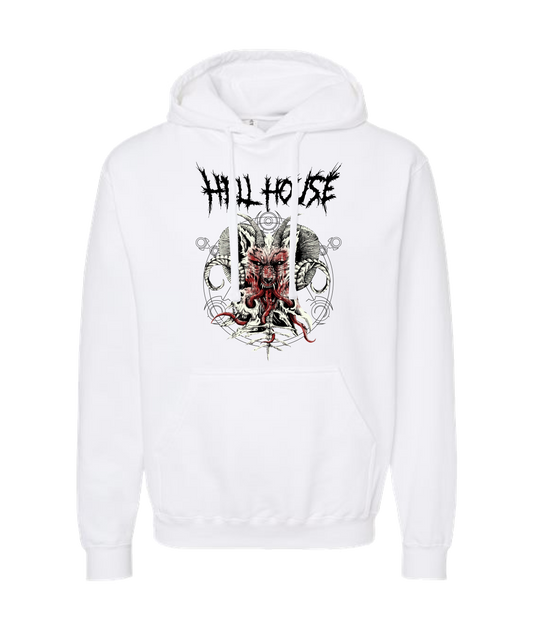 V-HELLTOP - WOLFHORN - White Hoodie