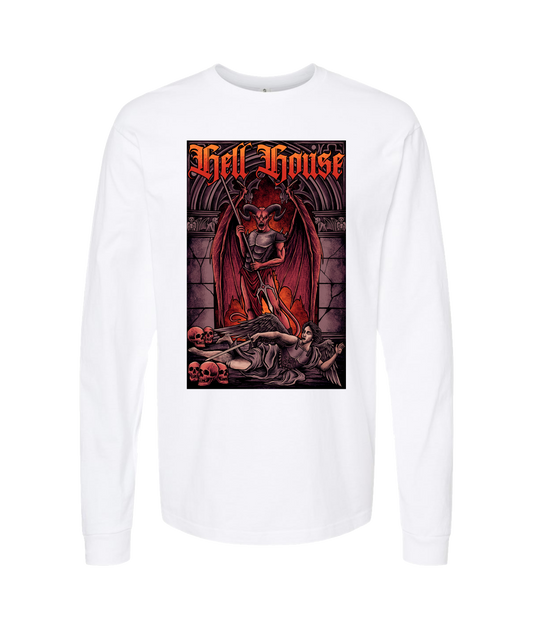 V-HELLTOP - Devil VS Michael  - White Long Sleeve T